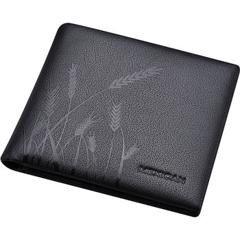 Scarecrow Wallet Men's 2024 New Genuine Leather Short Card Holder Men's Wallet ຂອງຂວັນວັນເກີດຂອງຜົວແທ້