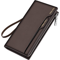 Emperor Paul leather men's wallet 2022 new long multi-card driver's license clutch bag card wallet wallet