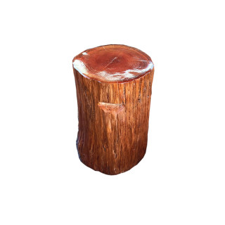 wooden pier log tree stump wooden stool