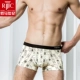 Quần lót nam thế kỷ Roman Boxer nam lụa tơ tằm thoáng khí Sexy One Piece Thanh niên thủy triều Quần Boxer nam - Vòng eo thấp