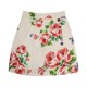 Celebrity style retro style rose jacquard A-line skirt