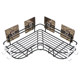 Bathroom punch-free corner storage rack stainless steel