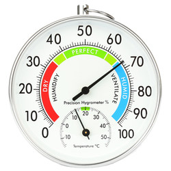 10cm indoor home wall hanging high precision metal thermometer ເຄື່ອງວັດອຸນຫະພູມ hygrometer ແລະ hygrometer meter