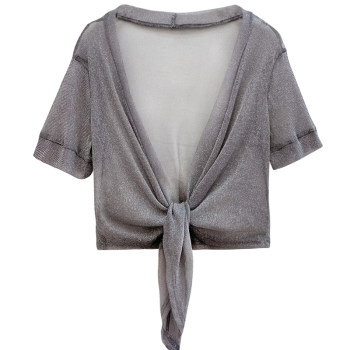 Summer plus size fat girl versatile ice silk thin short jacket top with skirt small shawl outer cover cardigan for women
