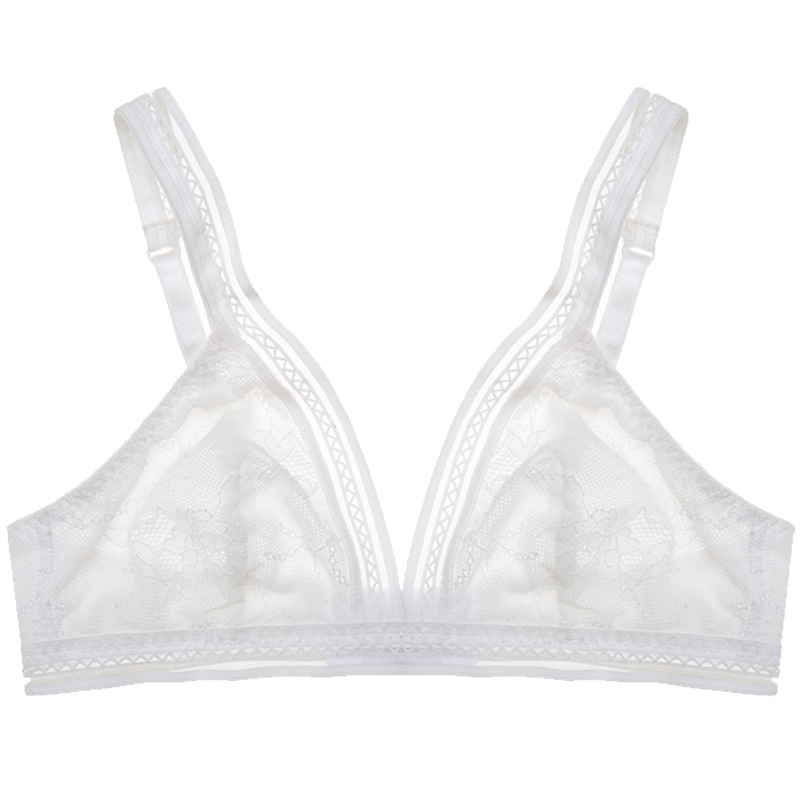 Foley cô gái freelass ren đồ lót Pháp ngực nhỏ sexy siêu mỏng thép miễn vòng áo ngực bralette.