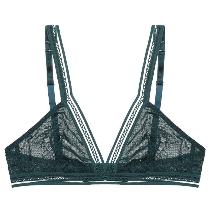 Foley cô gái freelass ren đồ lót Pháp ngực nhỏ sexy siêu mỏng thép miễn vòng áo ngực bralette.