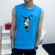 Học sinh nam áo thun không tay chơi bóng rổ cotton vai áo thể thao rộng rãi mồ hôi vest rộng kích thước mỏng vest áo ba lỗ tập gym