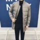 Horizon Men Mặc Tide Thời trang dài Túi lớn Bóng chày Slim Fit Cotton Jacket Áo khoác cotton mùa đông