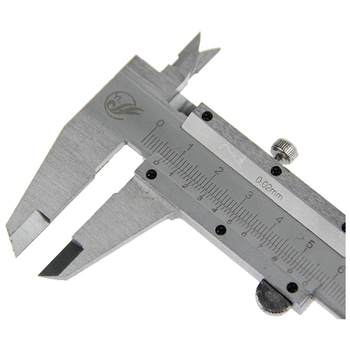 Jimuwu ສະແຕນເລດ vernier caliper 0-150mm ເສັ້ນຜ່າກາງພາຍໃນເສັ້ນຜ່າກາງນອກຄວາມເລິກຂອງຂັ້ນຕອນໄມ້ບັນທັດເຄື່ອງມືວັດແທກ Wenwan