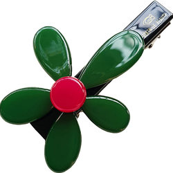 ເກົາຫລີໃຕ້ນໍາເຂົ້າ AZNAVOUR AZ hair accessories glossy five-petal flower duckbill clip flower hairpin side clip