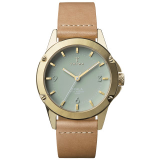 triwa simple style green waterproof couple quartz watch