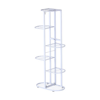 ດອກໄມ້ຢືນທາດເຫຼັກຫຼາຍຊັ້ນຊັ້ນຢືນດອກໄມ້ປະດັບກໍາແພງຫີນ pothos flower pot rack ຫ້ອງຮັບແຂກງ່າຍດາຍລະບຽງເກັບຮັກສາ shelf