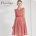 Phidias2018 trung tâm mua sắm thời trang đơn giản cho phụ nữ mới với cổ áo dài v cổ cotton - Váy dài váy đi biển Váy dài