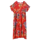 Hỗn loạn trong phong cách dân tộc cotton và vải lanh eo eo eo phụ nữ 2020 mùa hè mới của phụ nữ retro văn học giữa váy dài - Váy dài