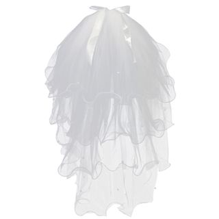 婚礼纱新款双层新娘齐地婚纱头纱结婚头饰配饰写真旅拍照头纱网红