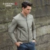 Jinba cotton nam mùa thu và mùa đông cotton phù hợp với cổ áo bóng chày nam phiên bản ngắn quần áo cotton mỏng cotton | FMDY3346 áo khoác nam có mũ Đồng phục bóng chày
