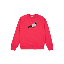 New Clothes City STAPLE BASIC PIGEON CREWNECK embroidered pigeon round neck pullover sweatshirt ສໍາລັບຜູ້ຊາຍແລະແມ່ຍິງ