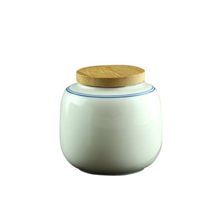 Ceramic incense powder jar, special cork tea jar for incense