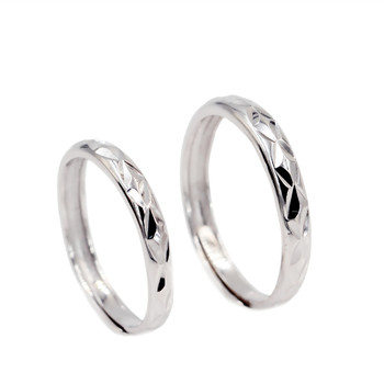 Sterling silver japanese and korean style couple ring wu yanzhu same style