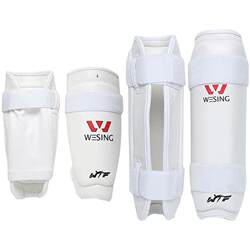 Jiurishan Taekwondo Leg and Arm Guards, Professional Competition Taekwondo Training Protective Gear, Thickened Arm and Calf Guards