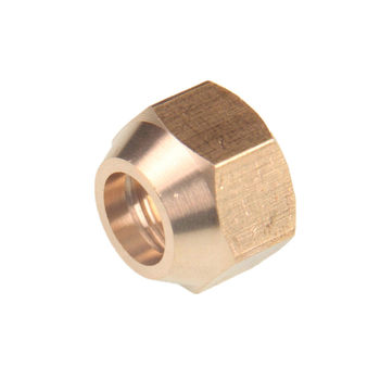All copper flared nut thickened brass nan