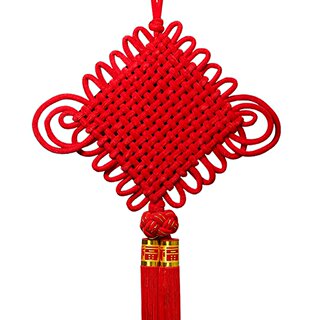 Chinese knot pendant living room high-end large blessing red