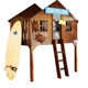 Creative bunk bed double height tree house children's furniture