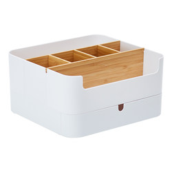 Orange House Creative Multifunctional Desktop Storage Box Large -capacity Cosmetics Storage Box Office Stationery Classification Box
