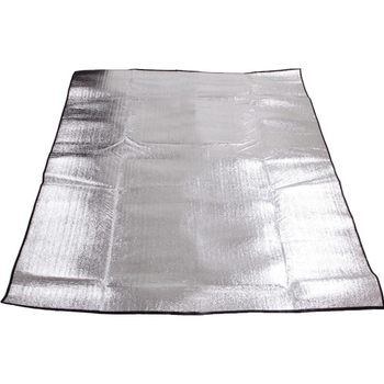 ຜ້າປູບ່ອນກິນເຂົ້າປ່າອາລູມິນຽມ foil moisture-proof mat thickened outdoor picnic mat waterproof portable camping tent mat