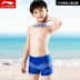 Li Ning Trẻ em Đồ bơi Quần short nam Đồ bơi Mùa đông Spa Đồ bơi Quần áo thể thao khô nhanh Quần short bé trai Bộ đồ bơi của Kid