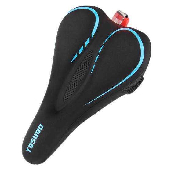 Bicycle seat cushion cover thickened silicone belt light road bike