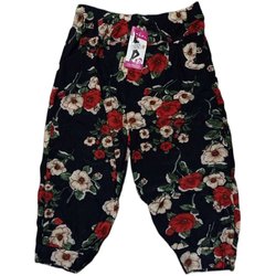 100-190 ປອນ ice silk ເກົ້າຈຸດ pants ສາມສ່ວນສີ່ແລະສາມສ່ວນສີ່ຂອງແມ່ຍິງ blossom pants ສໍາລັບແມ່ອາຍຸກາງແລະຜູ້ສູງອາຍຸ Xia Bo elasticity ສູງ