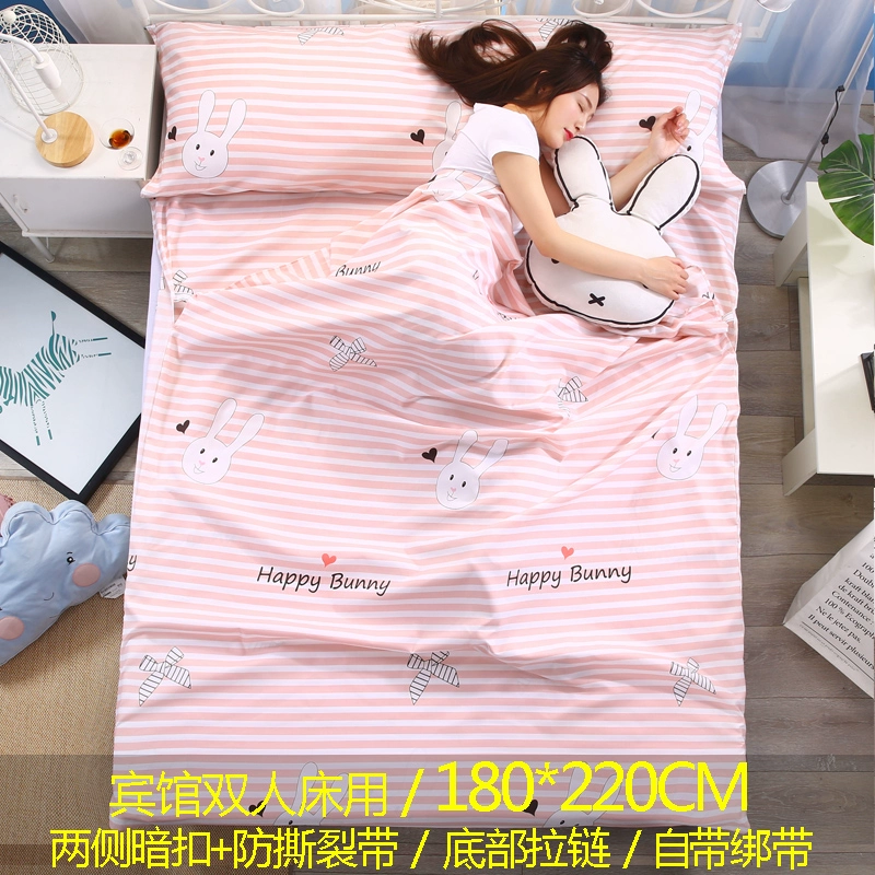 Túi ngủ bẩn cotton mùa hè đai ngủ xách tay mùa thu đôi kèn mùa hè sống ấm áp cá tính khách sạn nhà siêu