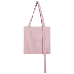 Dirty pink corduroy eco-friendly bag shoulder ins canvas bag lunule