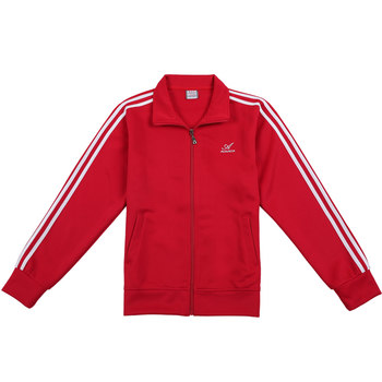 Large size red quick-drying loose long-sleeved sports suit