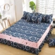 8 1 mét 2 mét nắp bảo vệ bụi bìa phong cách châu Âu giường bedspread váy bedspread con Single Double ký túc xá 1.8m - Váy Petti