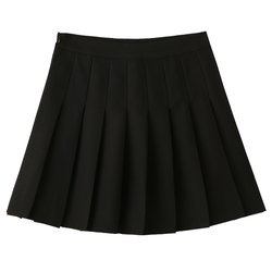 Black pleated skirt for women summer gray high-waisted a-line 2024 new spring, autumn and winter slimming little jk skirt