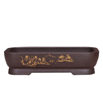 Purple sand flower pot rockery landscaping balcony non-porous pot