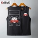 Áo thun cotton mùa hè chất lượng không tay nam phiên bản Hàn Quốc áo vest thể thao rộng thời trang bình thường - Áo vest cotton áo thun ba lỗ