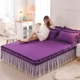Phiên bản Hàn Quốc của công chúa áo ngủ ren ren đơn mảnh xù lông trải giường chống trượt Simmons nệm bọc 1.8 váy giường đẹp	