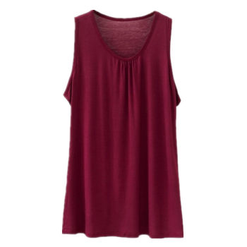 Summer super extra large size modal meat-covering wide-shoulder sleeveless vest 200 pounds 240 fat mm casual base home's women