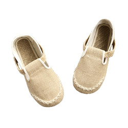 Chinese style linen breathable cloth shoes for boys sweat-absorbent fisherman's shoes Beijing cloth shoes for men retro linen shoes