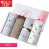 Đồ lót đậu đỏ nữ XL chất béo MM cotton phía dưới sau sinh thoải mái tam giác mẹ đồ lót bốn hộp quà shop do lot Bộ quà tặng
