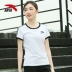 Áo sơ mi nữ tay ngắn Anta 2019 thoáng khí thể thao nữ chính thức đích thực thon gọn giản dị cổ tròn áo thun nửa tay - Áo phông thể thao áo thun thể thao nam chính hãng Áo phông thể thao