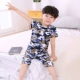 Bộ đồ ngủ trẻ em Xiêm mùa hè Cô gái mỏng tay ngắn Cotton Chống máu Chống mát Bảo vệ bụng Điều hòa nhiệt độ Bộ phim hoạt hình dễ thương bộ body suit cho bé nhật bản