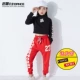 Trẻ em gái mặc trang phục jazz dance Hàn Quốc hip-hop hip-hop phù hợp với trẻ em nhảy hiện đại rốn áo dài mới - Trang phục