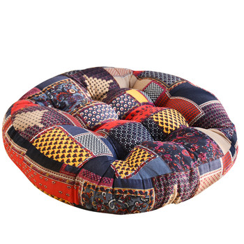 Cotton and linen beautiful butt fabric retro balcony bay window futon
