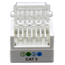 AMP安普型纯铜免打CAT 3电话模块2芯4芯通用RJ11信息插座语音模块