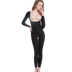 Mùa đông carvico corset bó sát eo eo eo thon đốt mỡ thon dài tay áo ấm cơ thể định hình nữ đồ bơi liền thân Một mảnh