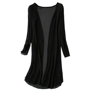 Shawl xingyiyi ເສື້ອ chiffon cardigan ງ່າຍດາຍ